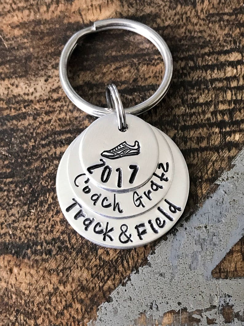 TRACK COACH KEYCHAIN Track Coach Gift Track Coach Running Etsy