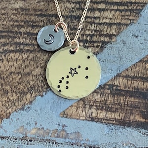 Zodiaco gioielli oro costellazione collana zodiaco collana celesti gioielli Pisces collana regalo per suoi gioielli di Pisces Zodiac regalo