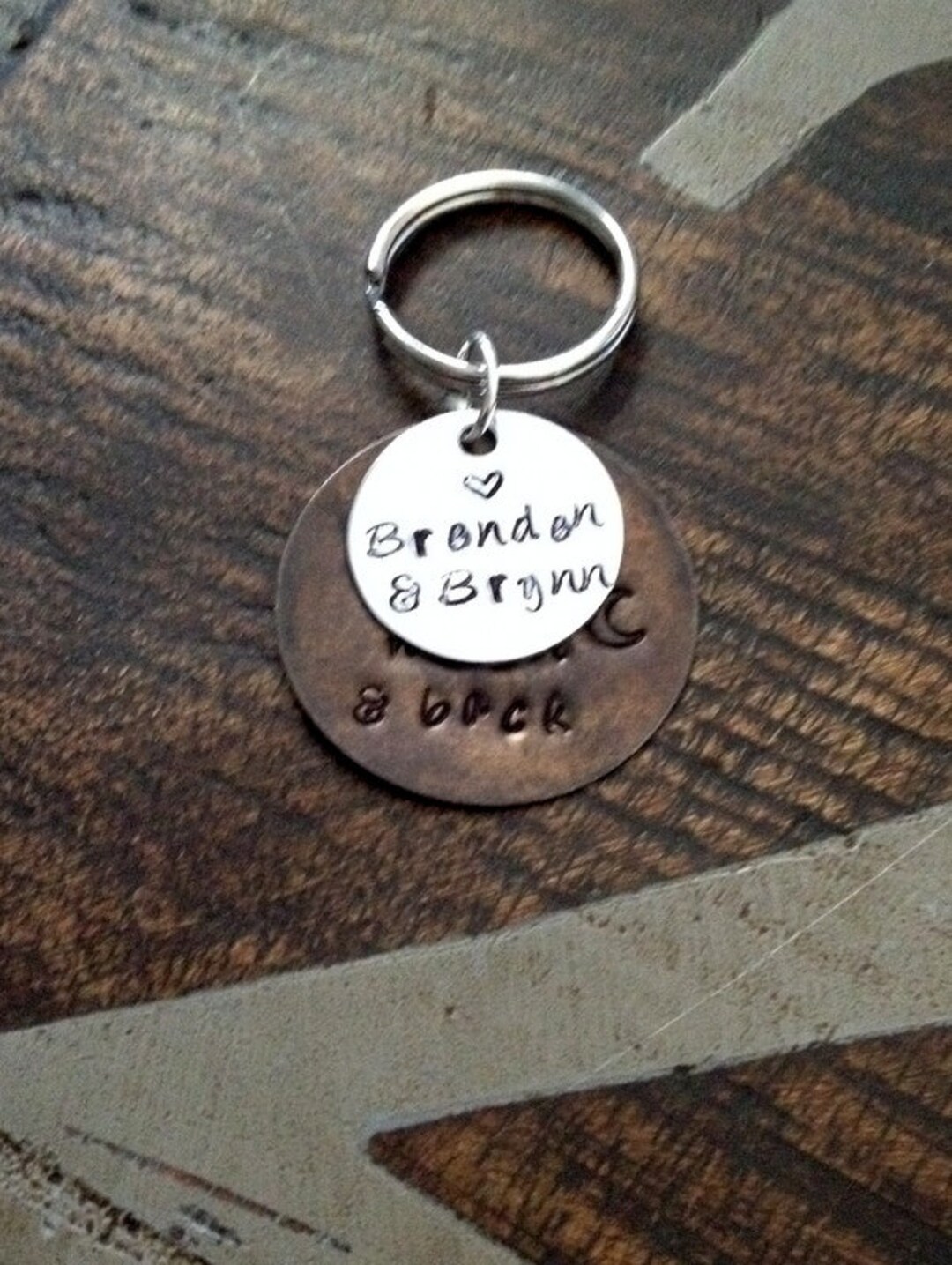 Love You to the Moon and Back Keychain Fathers Day Gift - Etsy