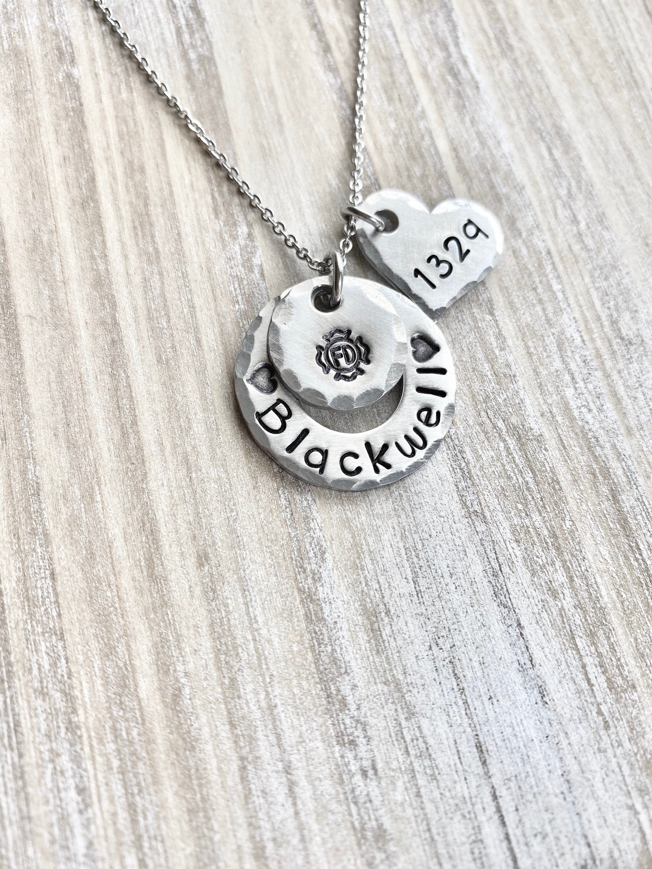 firefighter girlfriend necklace