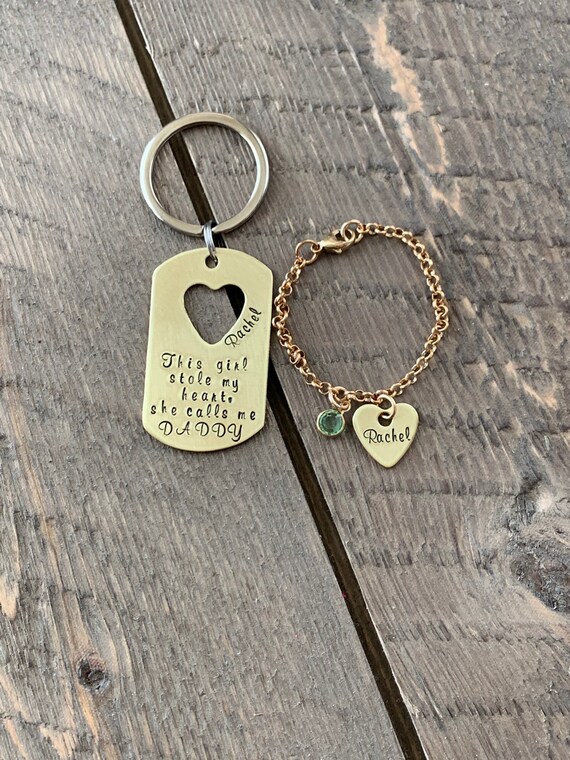 a girl stole my heart keychain