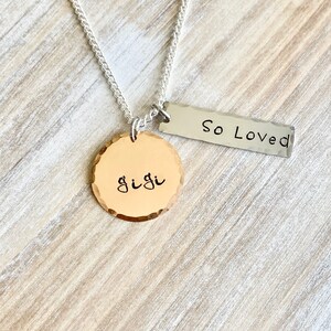 GiGi Necklace,Gigi Gift,Gigi Necklace, Gigi Jewelry,Mother&#39;s Day Gift for Grandma, So Loved Necklace, GiGi Birthday