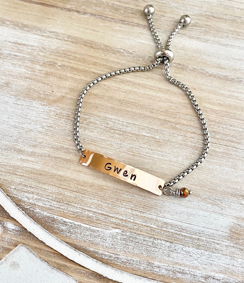 Birthday gift ideas for girl name jewelry Name bracelet silver personalized bolo bracelet Custom Baby name bracelet
