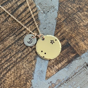 Zodiac Jewelry Gold Constellation Necklace Zodiac Necklace Celestial Jewelry Aries Necklace Gift for her Zodiac Gift Aries Jewelry
