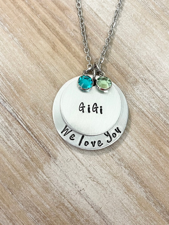 Gigi necklace sale etsy