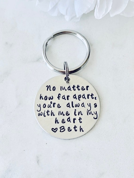 Quote Keychain Special Message Keychain Handstamped Keychain Personalized Keychain Custom Keychain Silver Keychain Gift Keychain Il_570xn