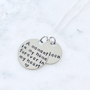 Foster Mom Gift Foster Mom Necklace Foster Gift Mom Gift Adoption Gift A Moment in My Home Foster Mom Jewelry Adoption Jewelry image 7