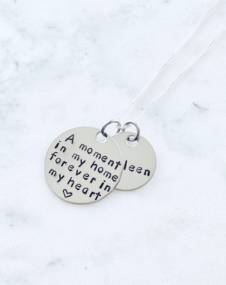 Foster Mom Gift Foster Mom Necklace Foster Gift Mom Gift Adoption Gift A Moment in My Home Foster Mom Jewelry Adoption Jewelry image 7