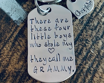 This Girl Stole My Heart Keychain Daddy Keychain Handstamped Keychain Gift for New Dad Dad Keychain These Girls Stole my Heart Fathers Day