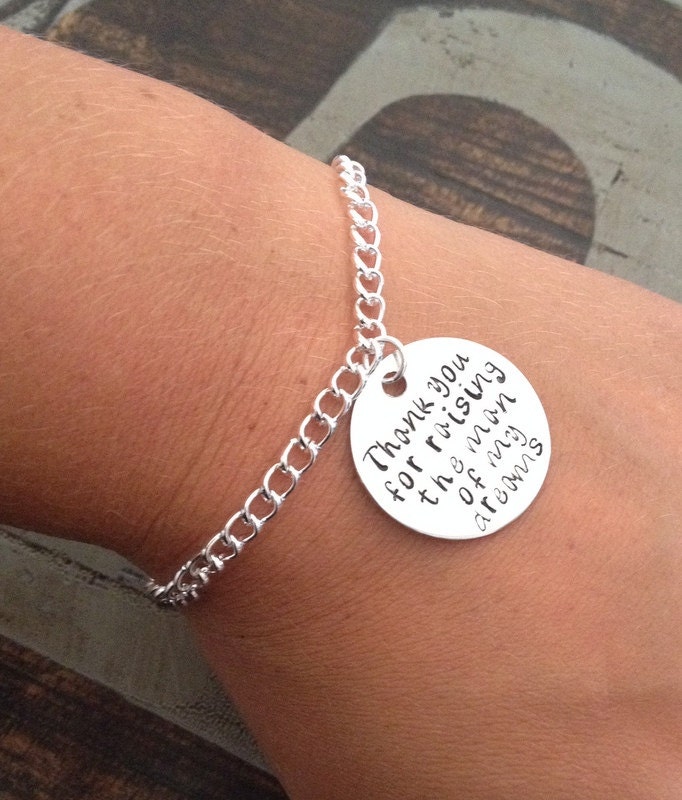 Personalized Mother in Law Bracelet Thank You for Raising the Etsy