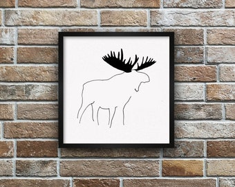 custom minimalist animal print