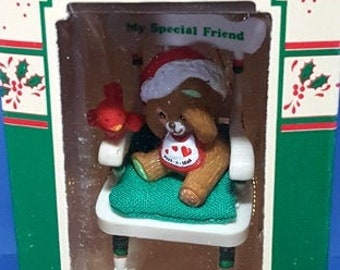 1987 My Special Friend Enesco Retired Christmas Ornament