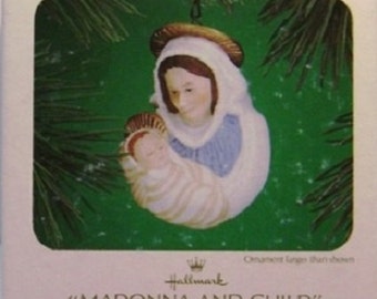 1983 Madonna and Child Hallmark Retired Ornament