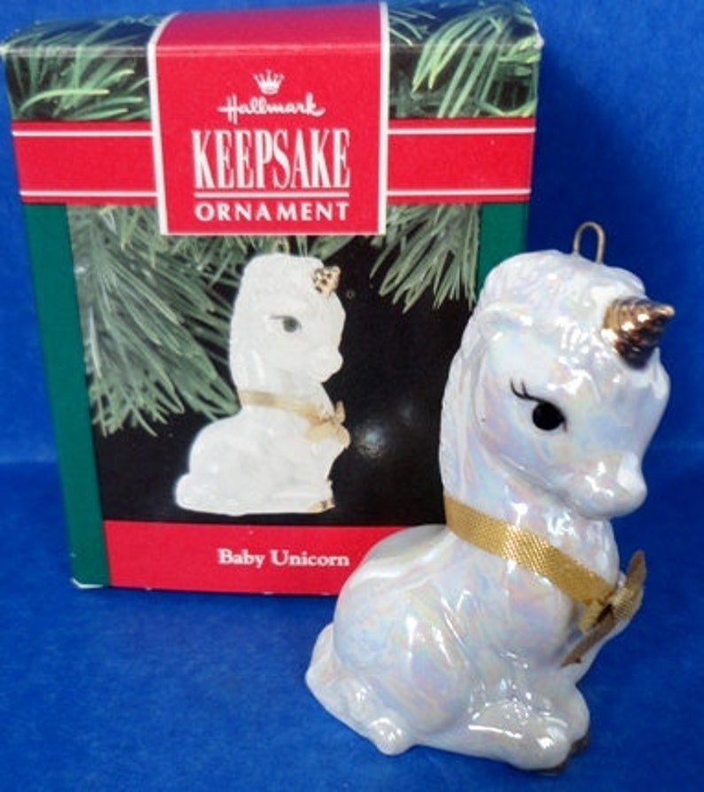 1990 Baby Unicorn Hallmark Retired Ornament Etsy