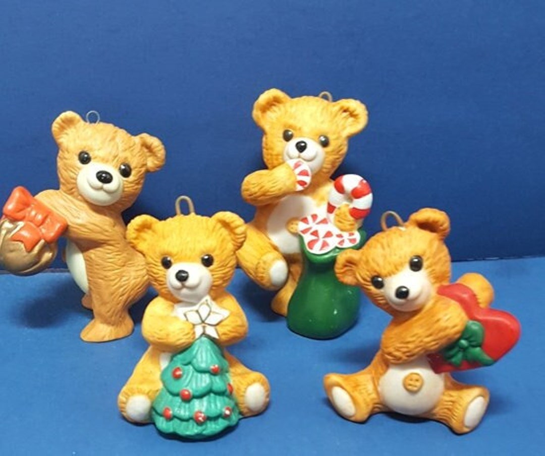 Cinnamon Bears Hallmark Ornament Set of 4 Etsy