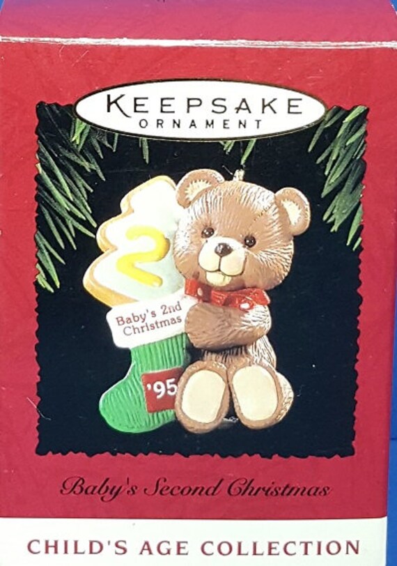 hallmark baby 2nd christmas ornaments