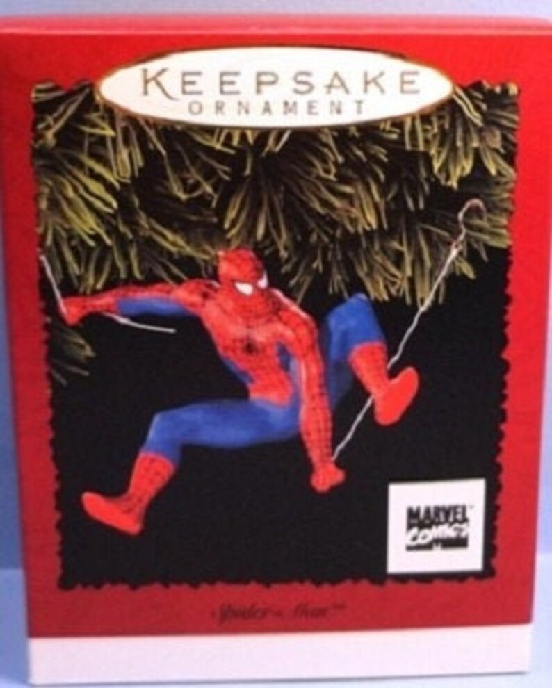 1996 spider-man Hallmark Ornament Retired | Etsy