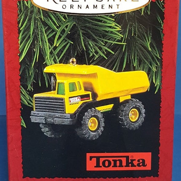 1996 Tonka Mighty Dump Truck Hallmark Ornament - Retired