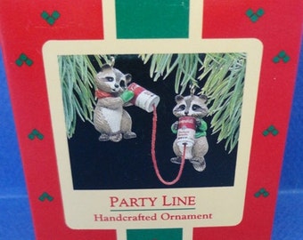 1988 Party Line Hallmark Retired Ornaments