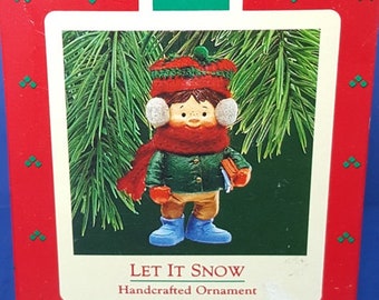 1987 Let it Snow Hallmark Ornament-Retired