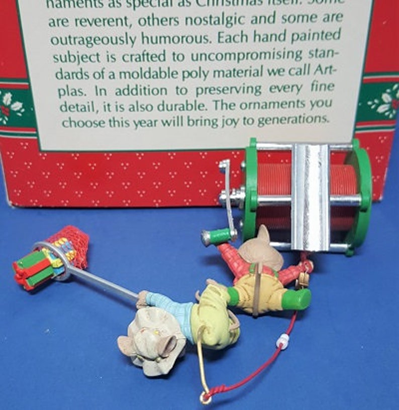 Retired 1990 Catch of the Day First Issue in the Dearest Dad Series ENESCO Treasury of Christmas Ornament