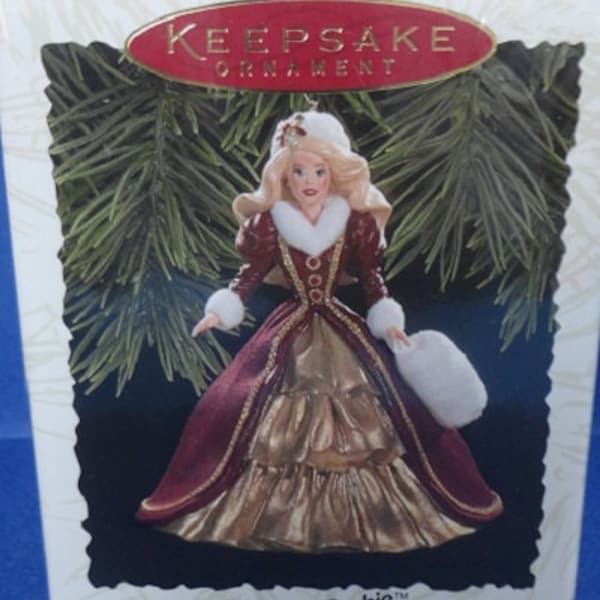 1996 Barbie Holiday Barbie Hallmark Series Ornament
