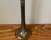 Antique Heintz Mission Arts and Crafts Sterling Silver on Bronze 10 Bud Vase