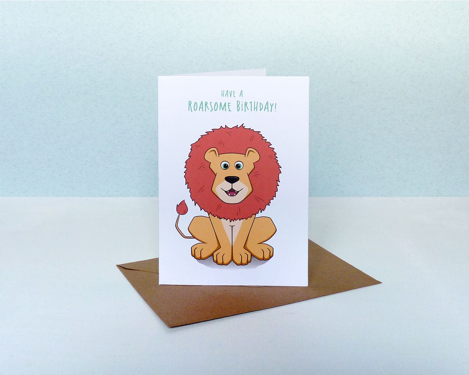 Lion Birthday Card Roarsome Birthday Card Card for son -  Portugal