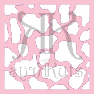 Cow Print Stencil SVG DOWNLOAD
