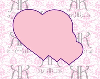 Valentines Triple Hearts Cookie Cutter