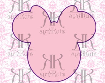 Girl Mouse Round Cookie Cutter