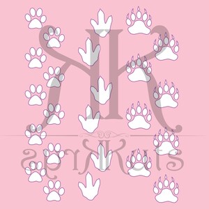 Scarica stencil impronte animali in formato SVG