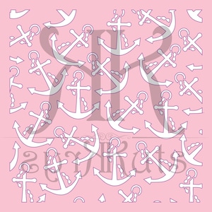 Nautical Anchors Stencil SVG DOWNLAD