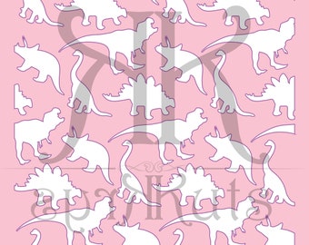 Dinosaurier Schablone SVG DOWNLOAD