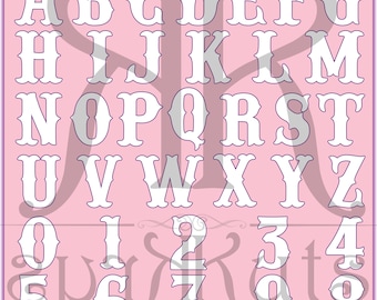 4in Carnival Font Alphabet & Number Cookie Cutters