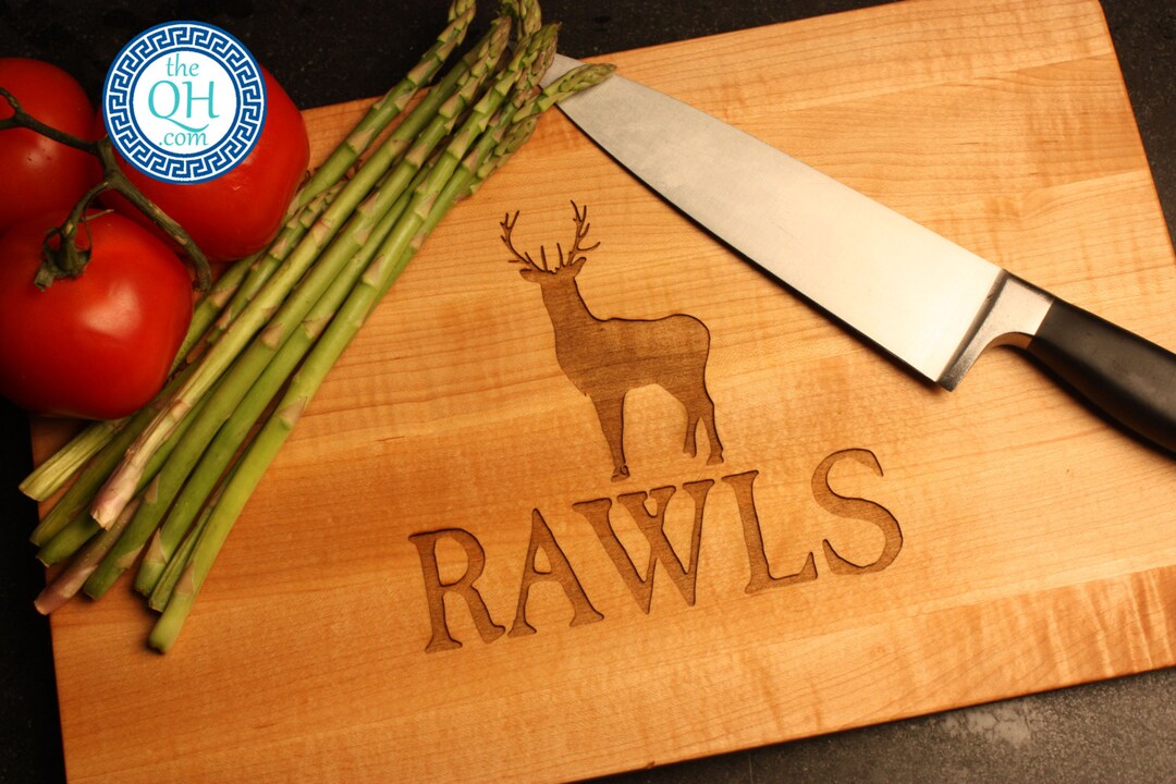 Personalized Cutting Board BOOS Maple Custom Engraved Stag Etsy