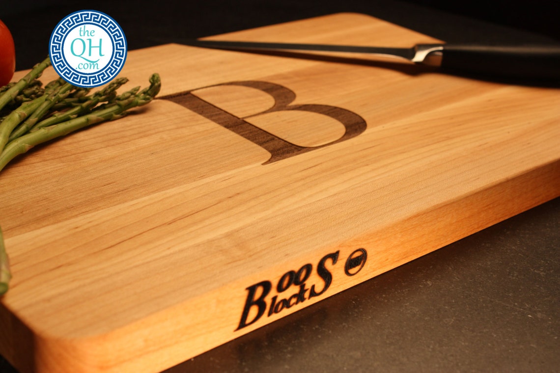 Personalized Cutting Board BOOS Maple Custom Engraved Monogram Etsy