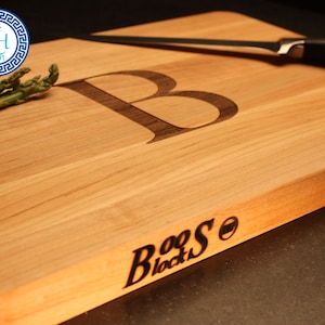 Personalized Cutting Board BOOS Maple Custom Engraved Monogram Wedding Hostess Host Housewarming New Home Birthday BBQ Grill Culinary Gift image 1