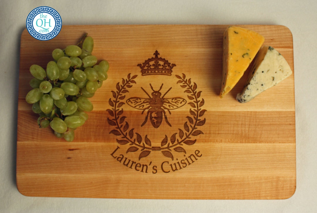 Personalized Cutting Board BOOS Maple W/ Custom Engraved French Queen