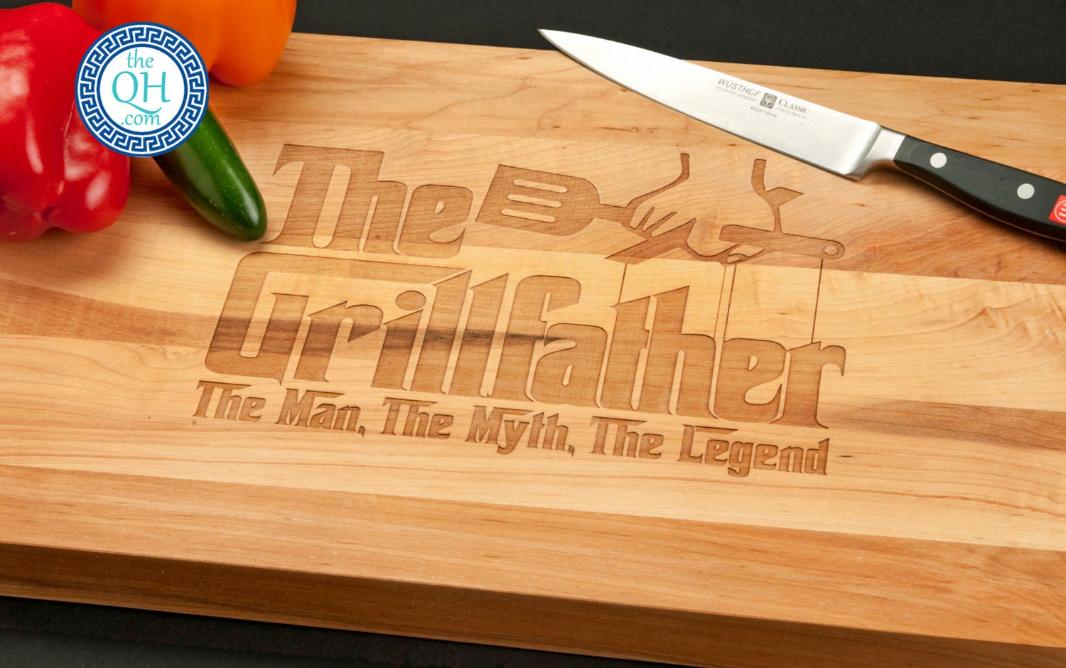 Personalized Cutting Board Father's Day BOOS 12x18x1.5 Etsy