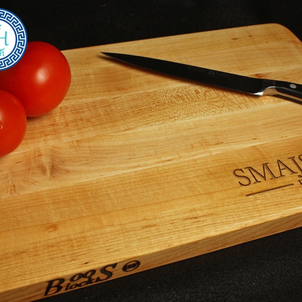 Professional BOOS Personalized Chef Cutting Board BOOS Custom Engraved Family Name Monogram Wedding Anniversary Hostess Housewarming Gift