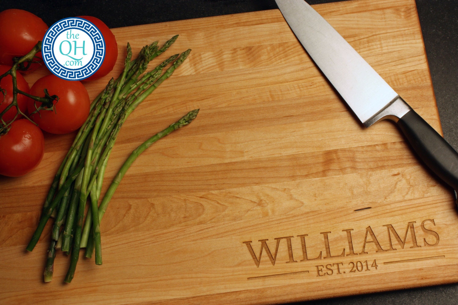 Personalized Cutting Board BOOS Handle w/ Custom Engraved Etsy