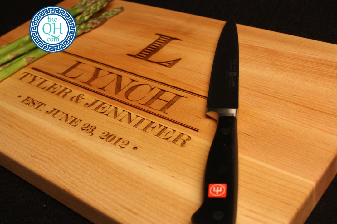 Personalized Cutting Board BOOS Custom Engraved Family Homestead