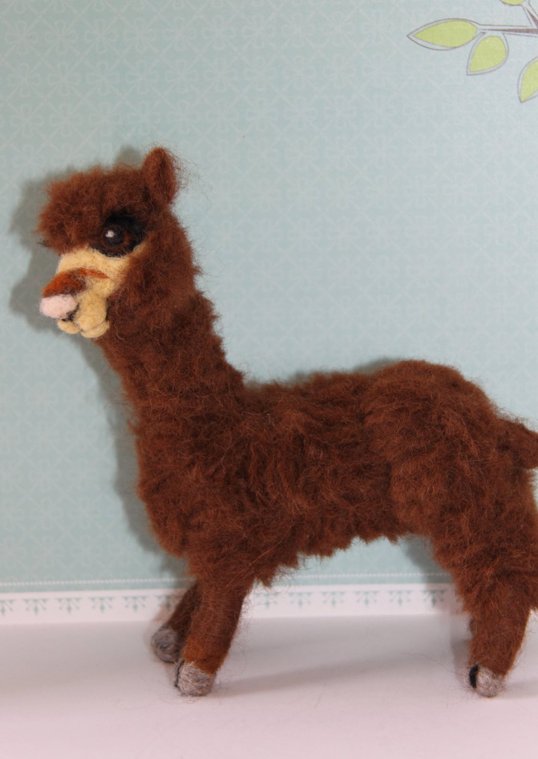 Alpaca Needle Felted OOAK Hand Made from Soft Alpaca Fleece Etsy