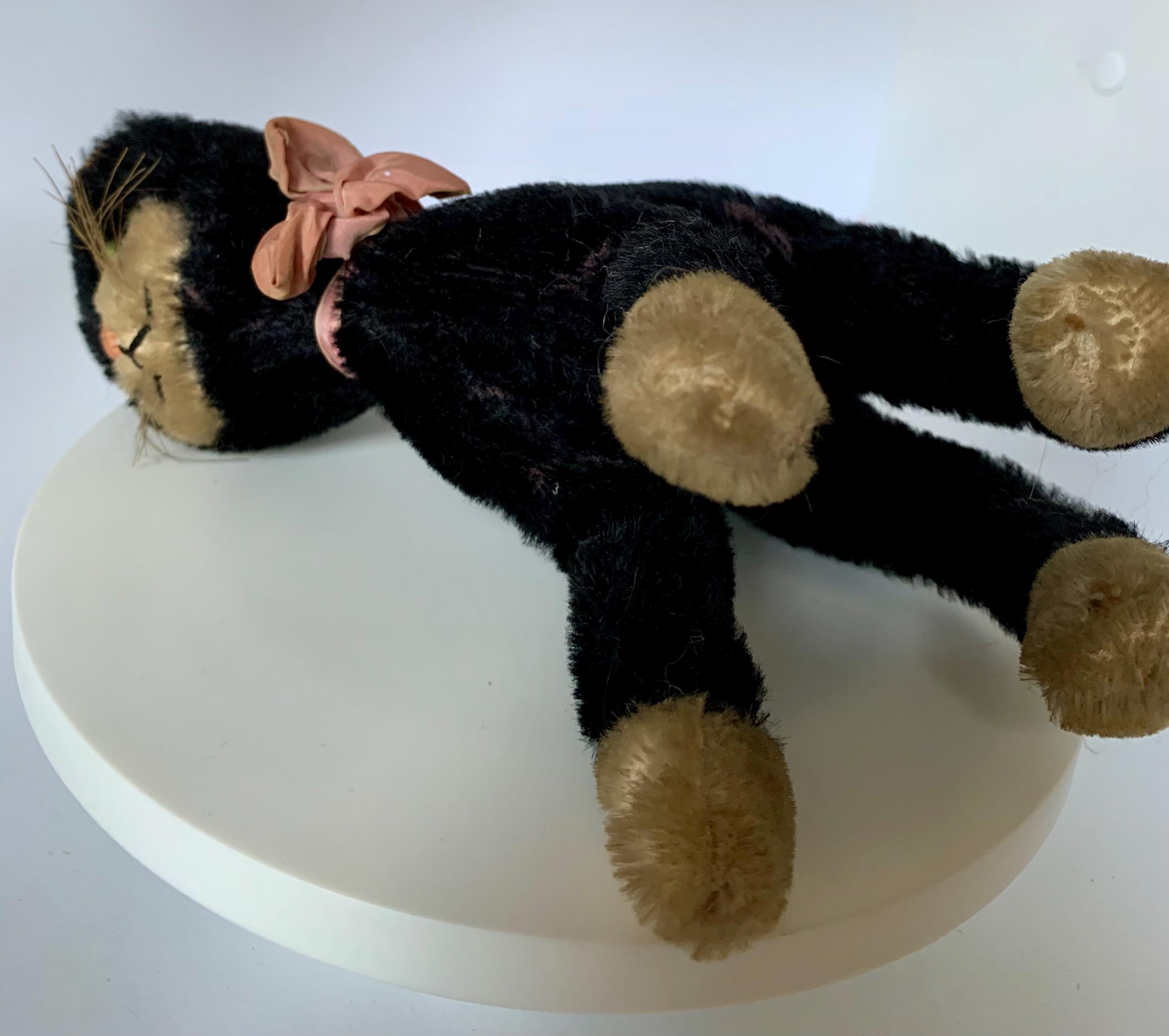 Vintage Schuco Mohair Black Cat, 1950s Collectible Toy - Etsy