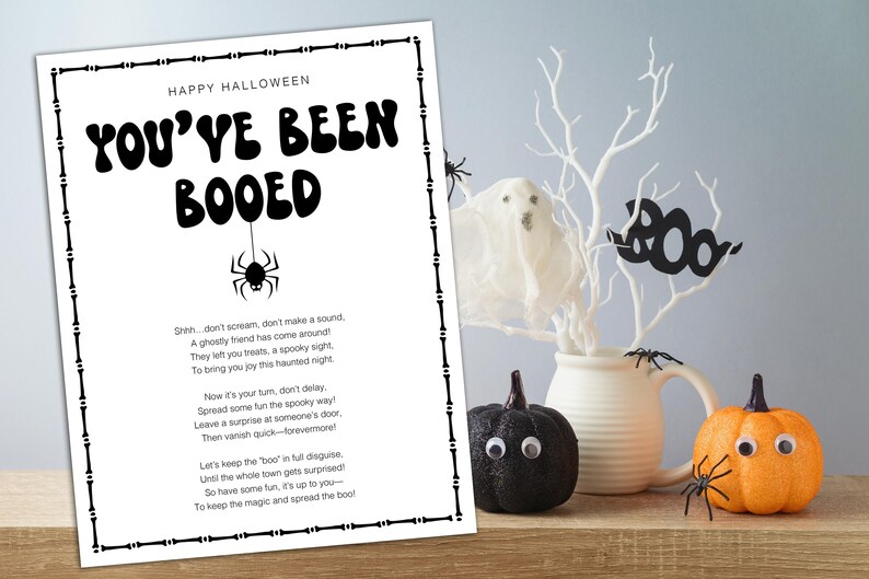 Halloween Booed Printables - Etsy