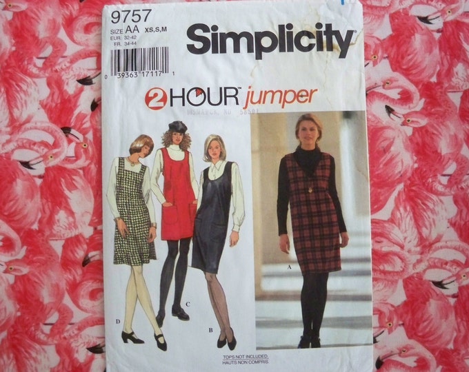 Uncut Simplicity 9757 Misses' Jumper Size XS, S, M (6-16) Pullover ...