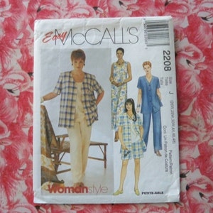 McCall&#39;s 2208  Women&#39;s Shirt, Dress or Top, Pull-On Pants or Shorts  Women&#39;s Size 26W, 28W, 30W  Bust 4, 46, 48&quot; Petite-Able  Easy