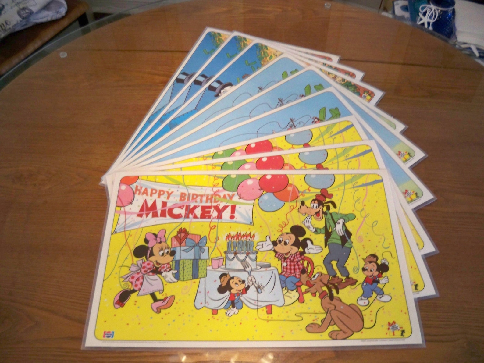 Vintage Disney Pepsico Placemats Mickey Mouse Goofy Daisy Etsy
