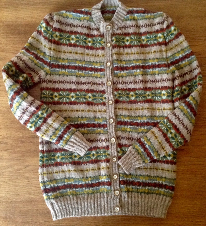 Vintage Style FairIsle Cardigan